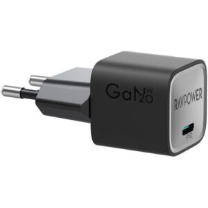 RAVPOWER GaN PD 20W Wall Charger - Black