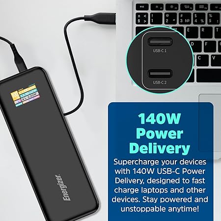 Energyzer power bank 27K 140W XP27000PD - Image 7