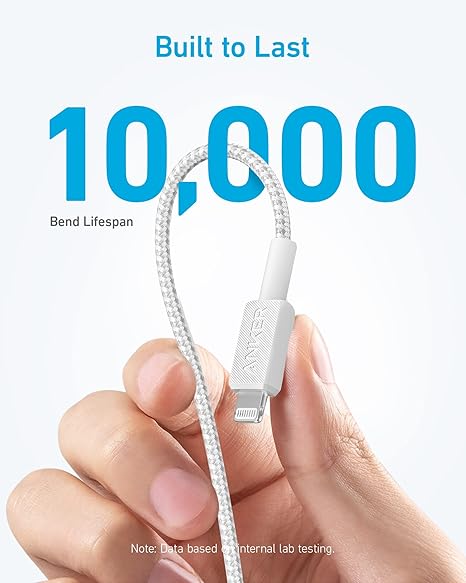 Anker 322 USB-C to Lightning Cable (6ft Braided) - Image 2