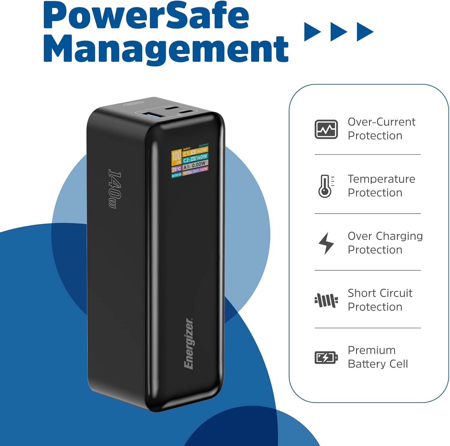 Energyzer power bank 27K 140W XP27000PD - Image 2