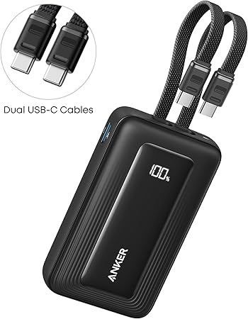 Anker Zolo PowerBank 10K 35W Built‑In Dual USB‑C Cables - Image 6