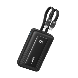 Anker Zolo PowerBank 10K 35W Built‑In Dual USB‑C Cables