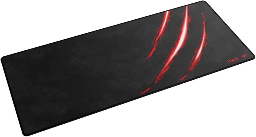 Havit HV-MP860 PC Series Mousepad, 70 cm x 30 cm Size, Black/Red - Image 3