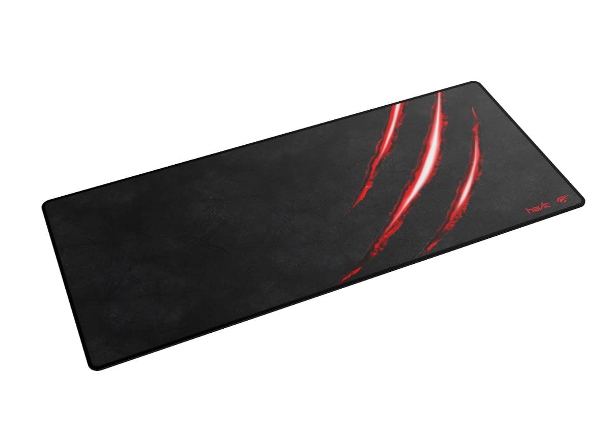 Havit HV-MP860 PC Series Mousepad, 70 cm x 30 cm Size, Black/Red - Image 4