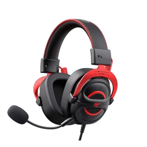 HAVIT H2002E Pro 60mm Speaker Gaming Headphones‏ Black+Red