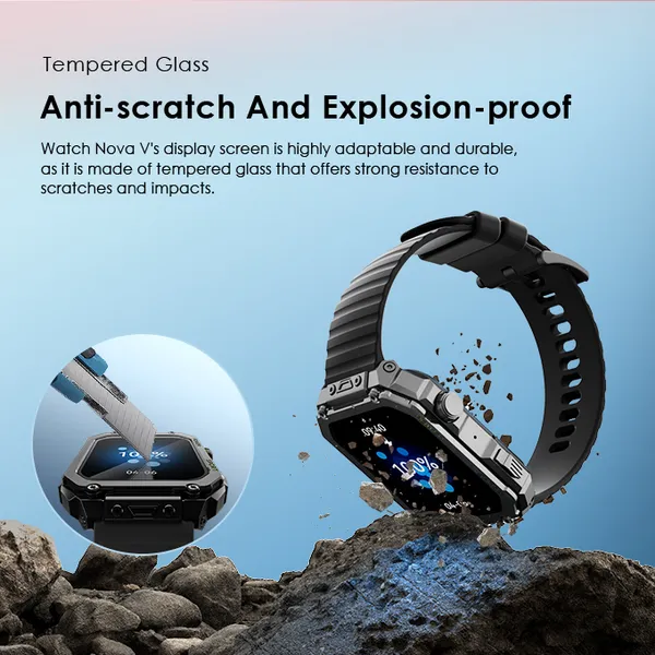 Oraimo Watch Nova V 2.01" HD Video Watch OSW-802N - Light Chrome - Image 10