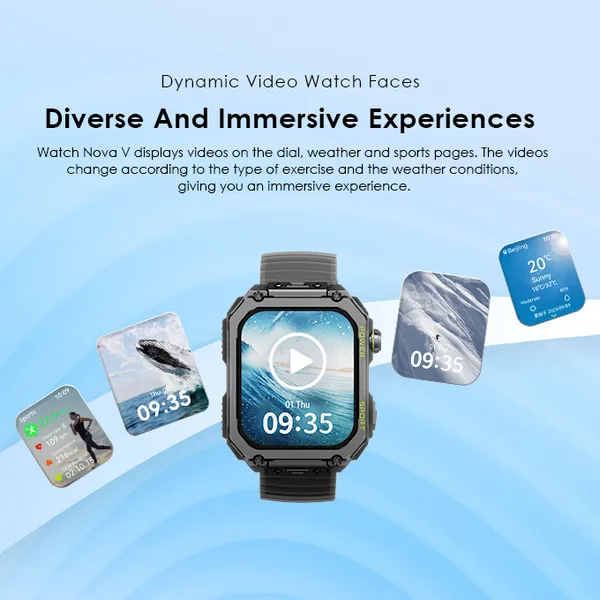 Oraimo Watch Nova V 2.01" HD Video Watch OSW-802N - Light Chrome - Image 13