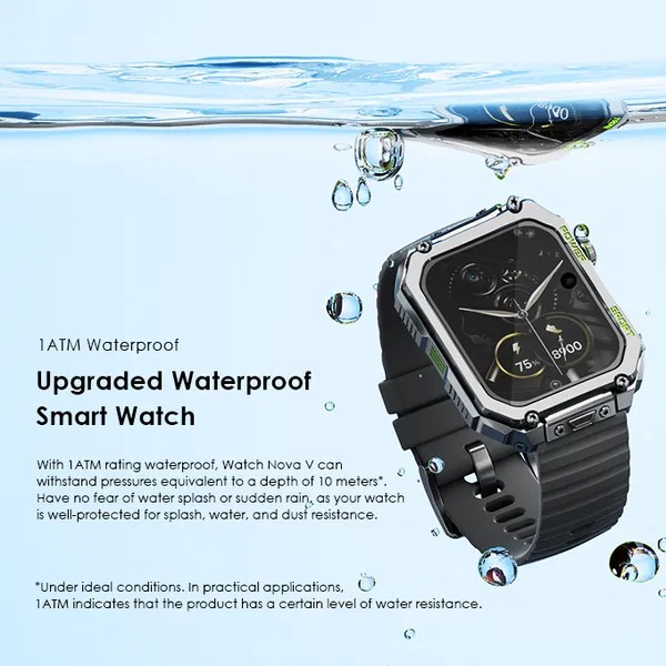 Oraimo Watch Nova V 2.01" HD Video Watch OSW-802N - Light Chrome - Image 9